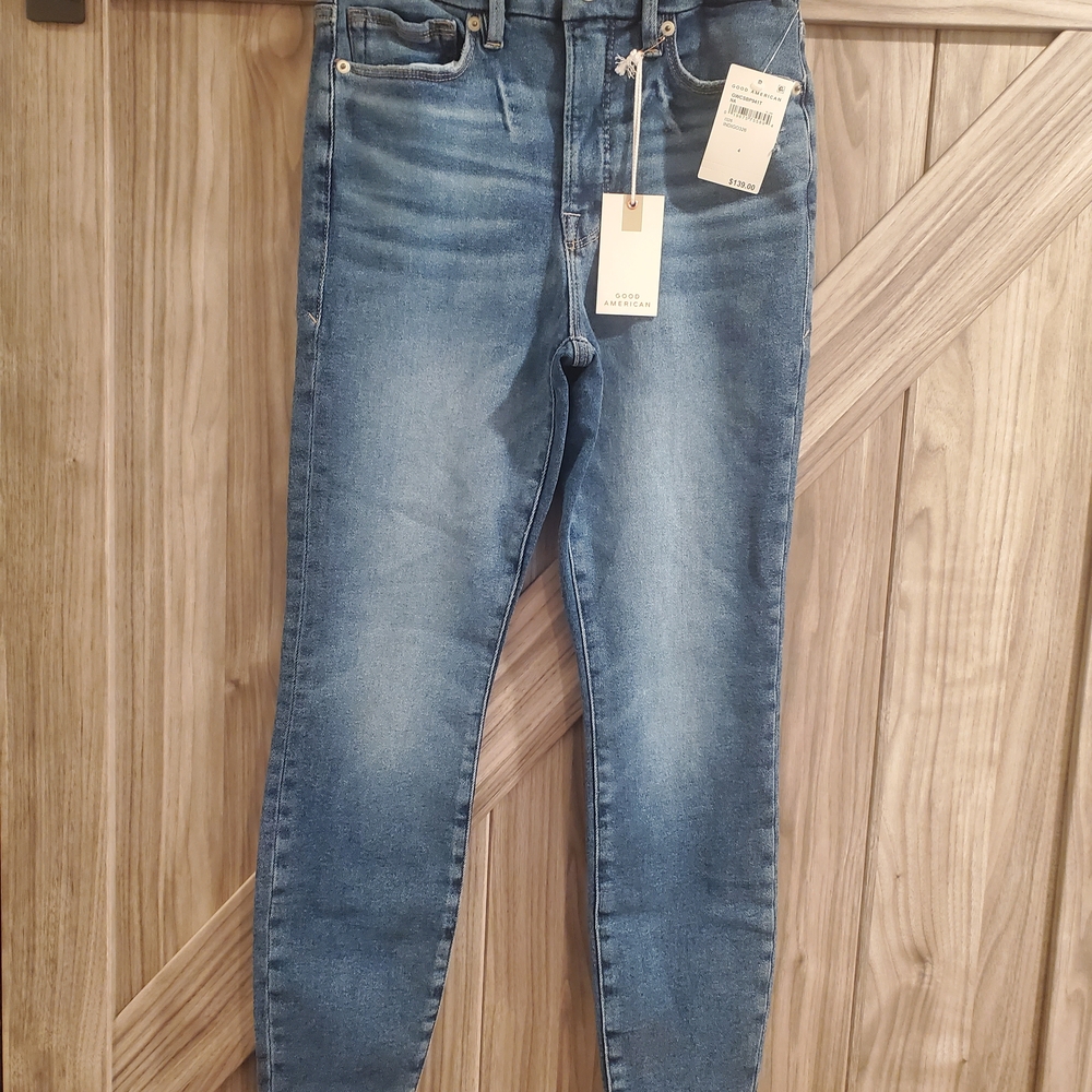 Good American Classic Blue Skinny Jeans